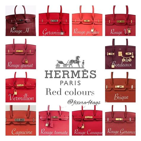 hermes geranium color|Hermes red shades.